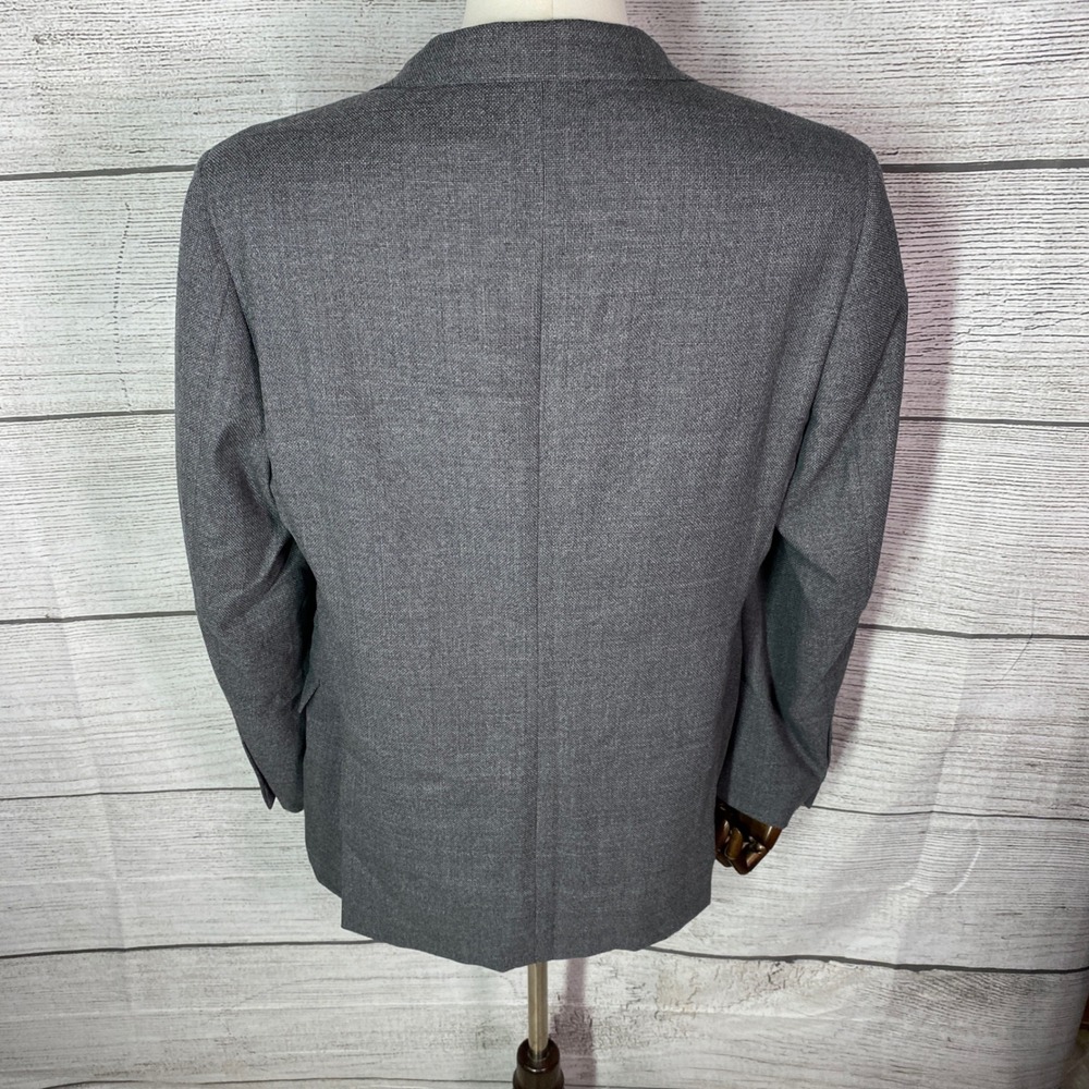 Brooks Brothers Blazer Regent Mens 42R Grey Reda Wool Sport Coat Hopsack Jacket - Picture 3 of 13